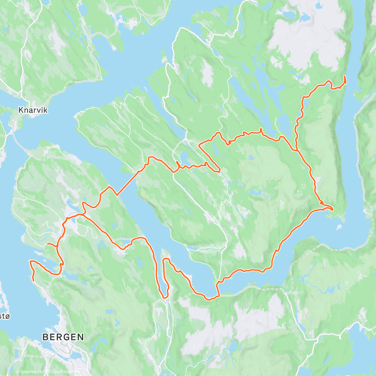 Map of the activity, Ferry nice ride