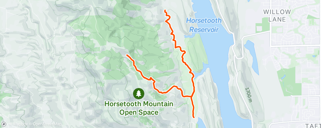Map of the activity, Morning Trail Run