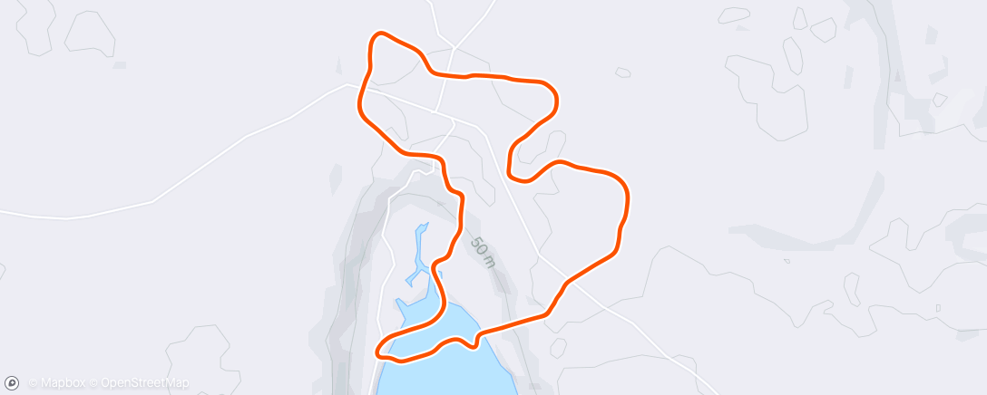 Map of the activity, Zwift - FTP Ramp Test in Makuri Islands