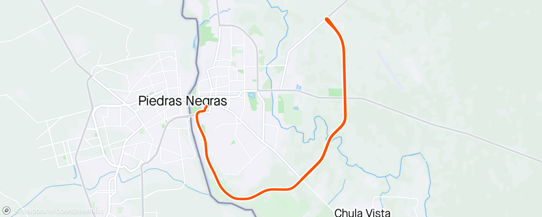 Map of the activity, Evening Ride flat tire stopped my ride