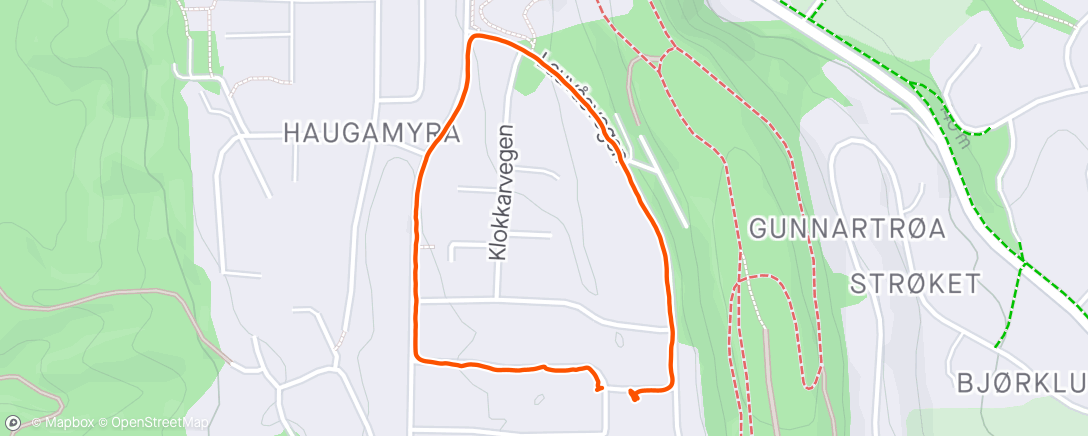 Mapa da atividade, Evening Walk