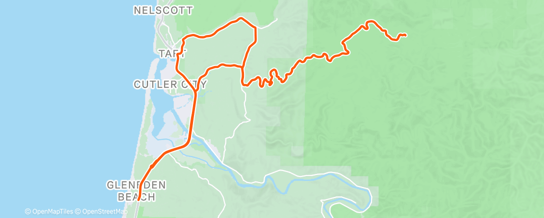 Map of the activity, Hill Reps!
