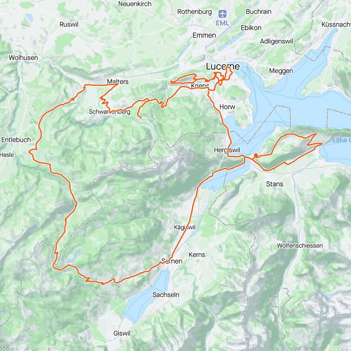 Mappa dell'attività Sunneberg-Holdi-Rengg-Glaubenberg-Bürgi LOOOP 💥😍