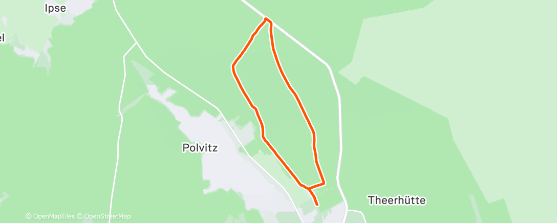 Map of the activity, Lauf am Morgen