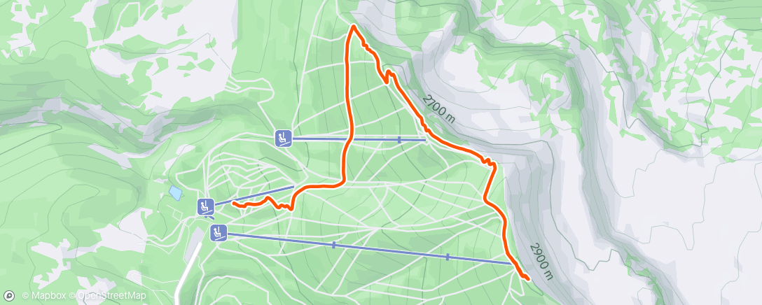 Map of the activity, Morning Walk