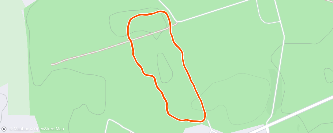 Map of the activity, Evening Run
