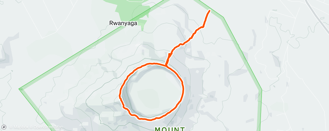 Map of the activity, Afternoon Hike
