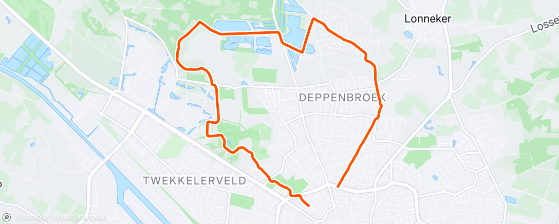 Карта физической активности (Afternoon Run)