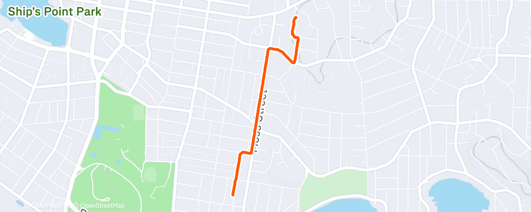 Map of the activity, Night Walk