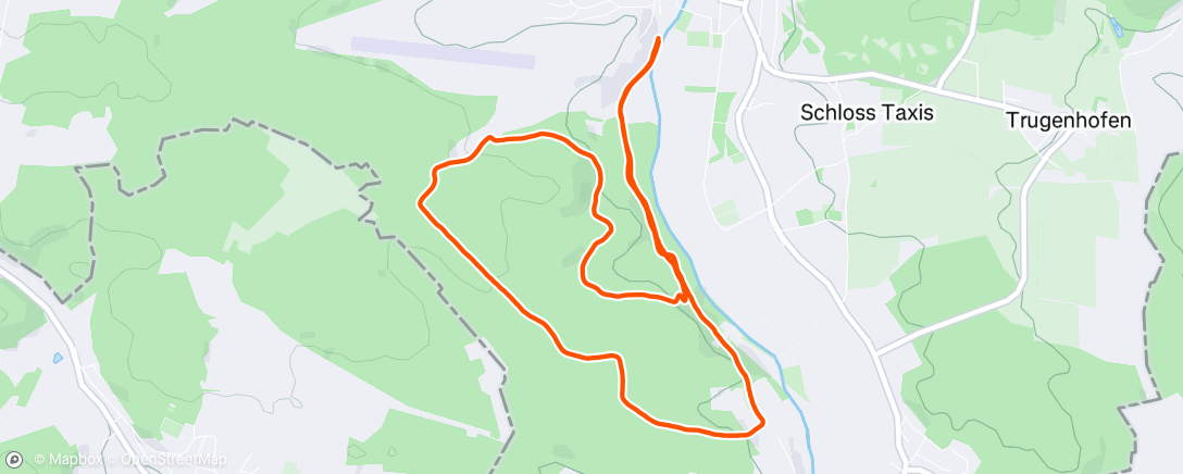 Mappa dell'attività Traillauf am Nachmittag