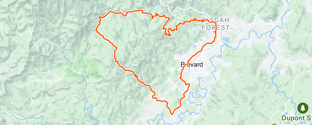 Map of the activity, Afternoon Ride