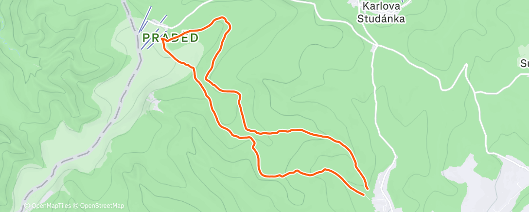 Карта физической активности (Morning Hike)