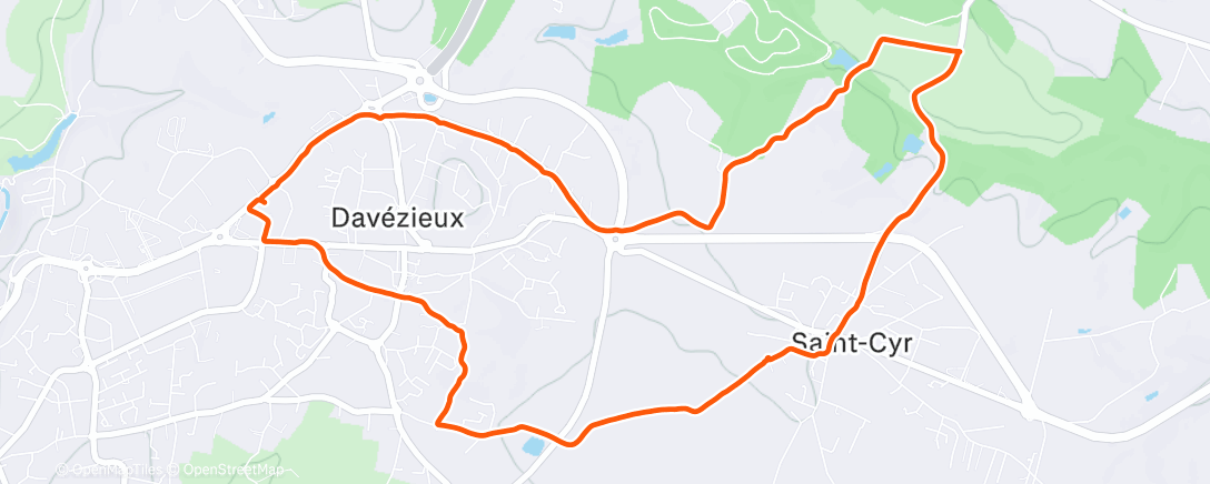 Map of the activity, Mercredi Runsept