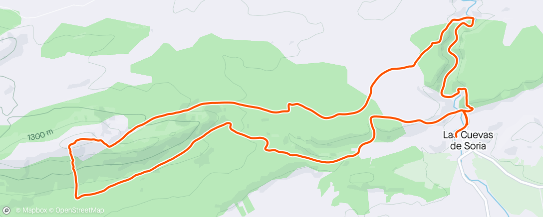 Map of the activity, II Trail puro oxigeno