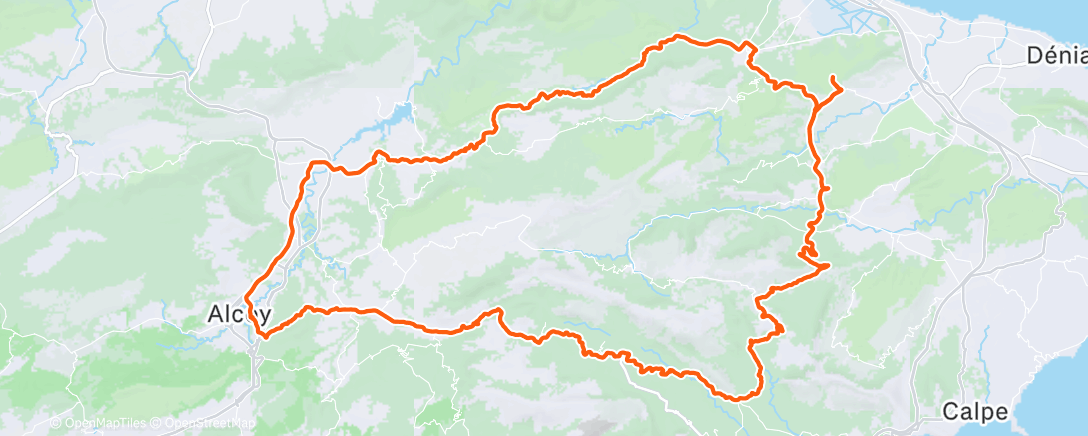 Map of the activity, Sortie vélo le matin