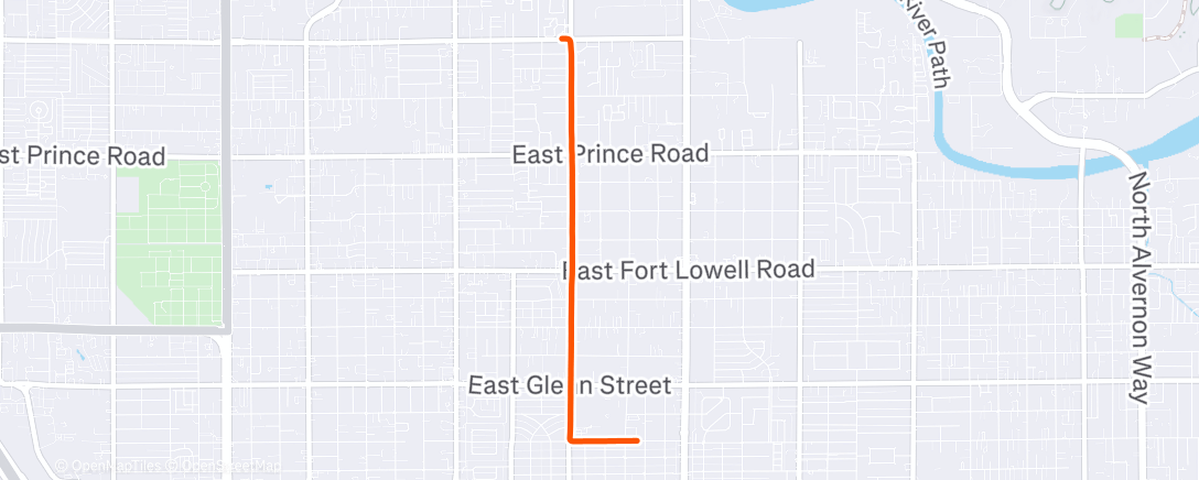 Карта физической активности (Evening Mountain Bike Ride)