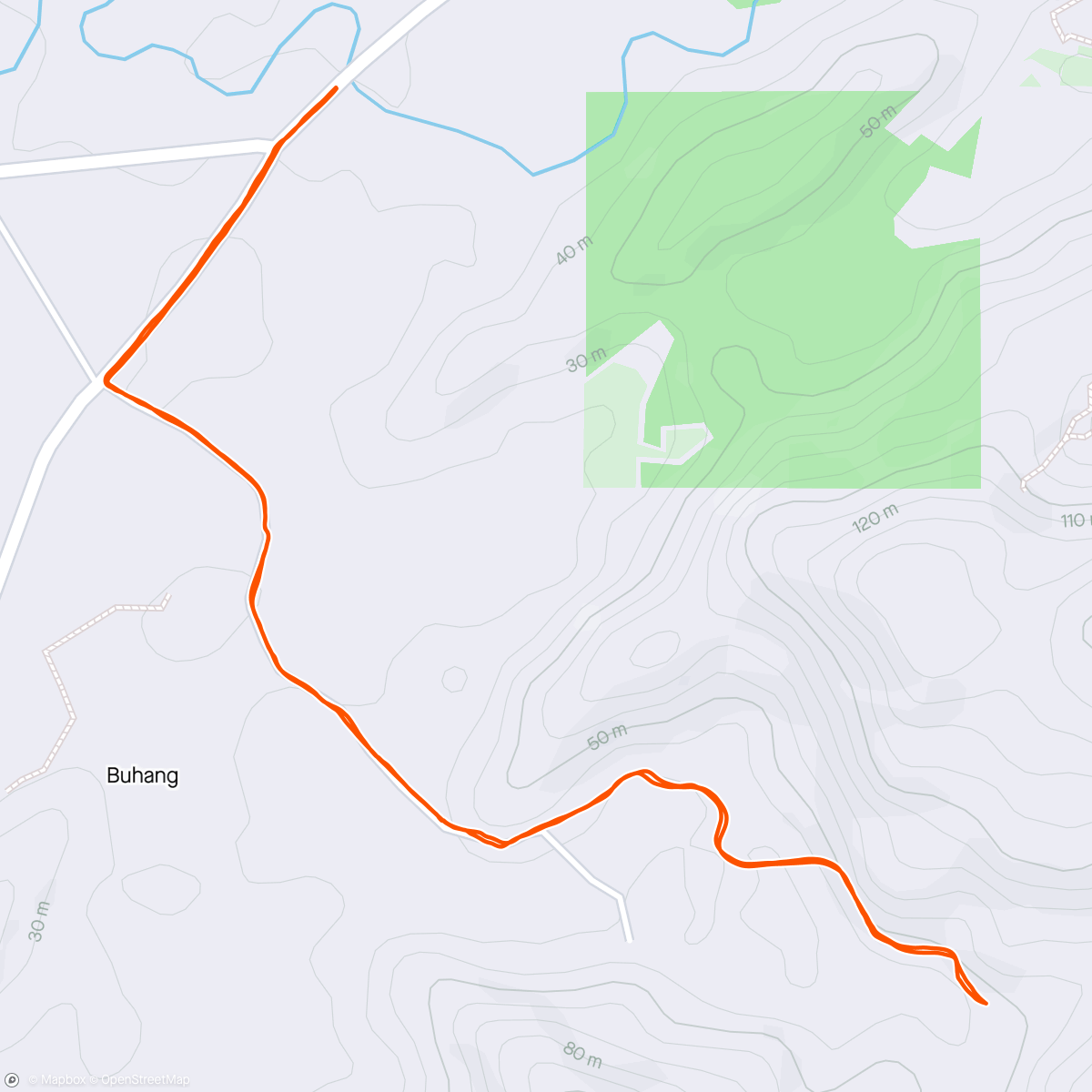 Map of the activity, Run for the honey.