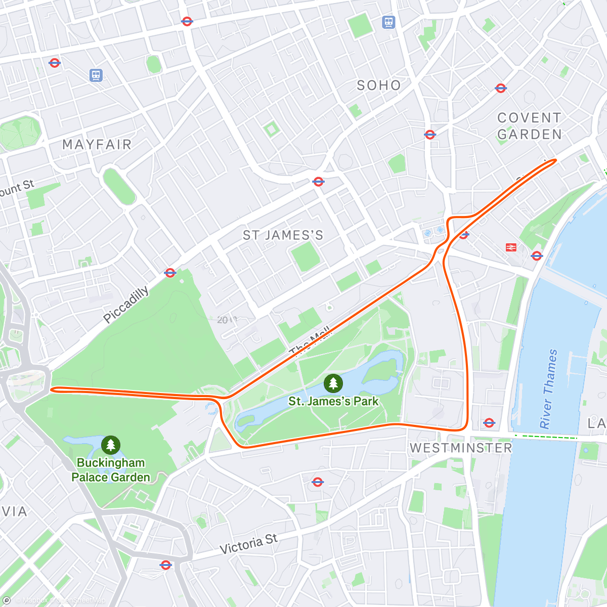 Karte der Aktivität „Zwift - London”