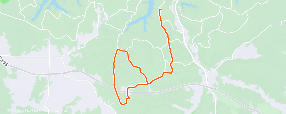 Map of the activity, Afternoon Ride
