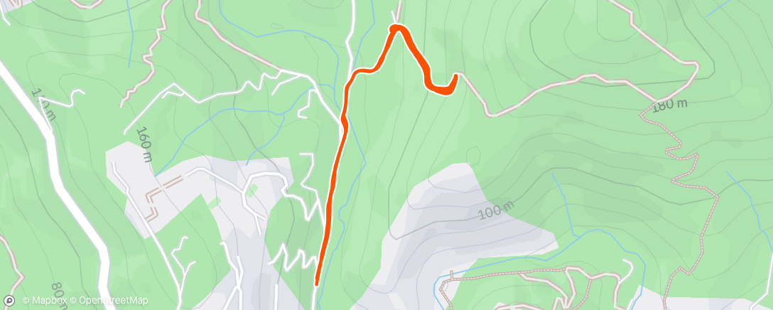 Map of the activity, Trail fractionné en côte 😰😅