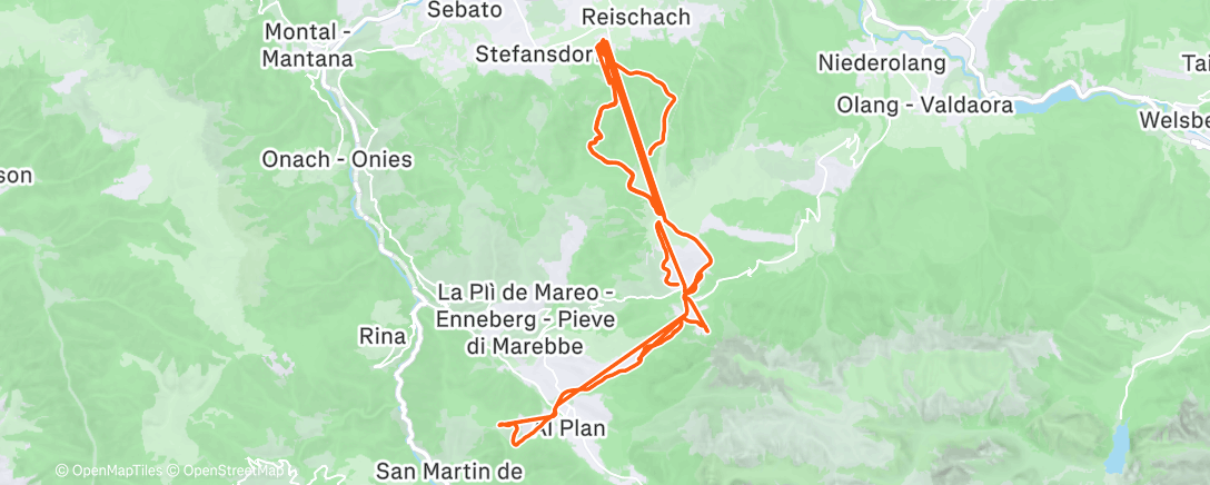 Map of the activity, Morning Alpine Ski
