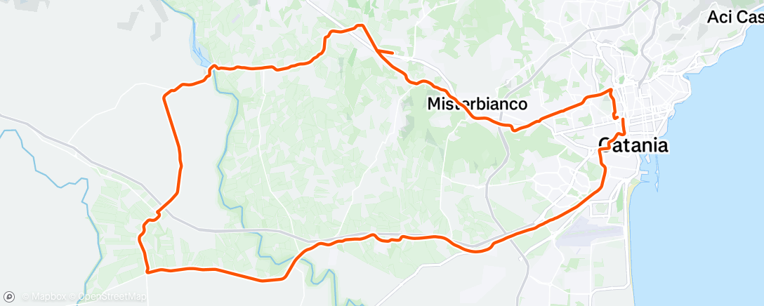 Map of the activity, Afternoon Ride