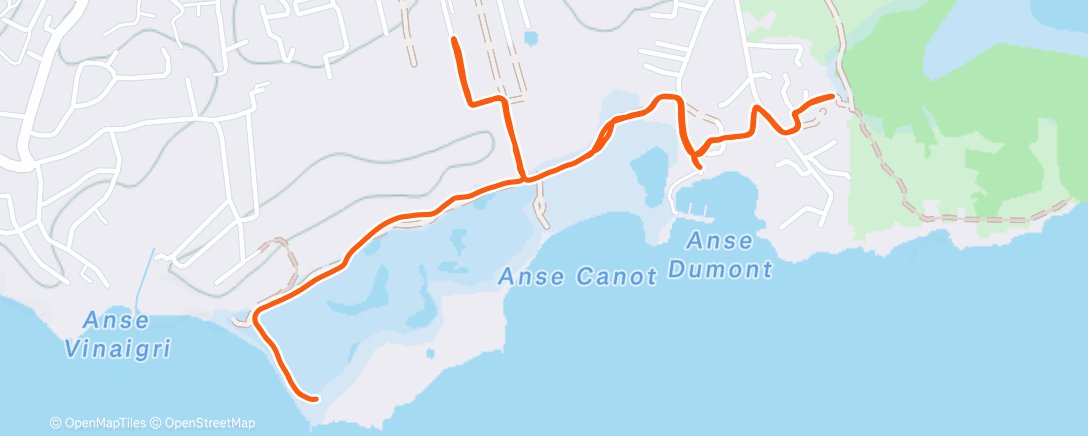 Карта физической активности (CAP - 8K Guadeloupe avec Cécé 🇬🇵☀️🏃‍♂️)