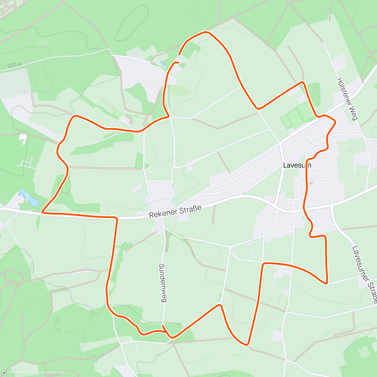 Карта физической активности (E-Mountainbike-Fahrt am Morgen)