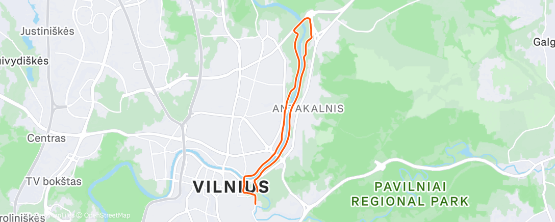 Map of the activity, Apšilimas prieš Kučių stalą