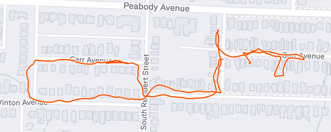 Map of the activity, Lunch Walk