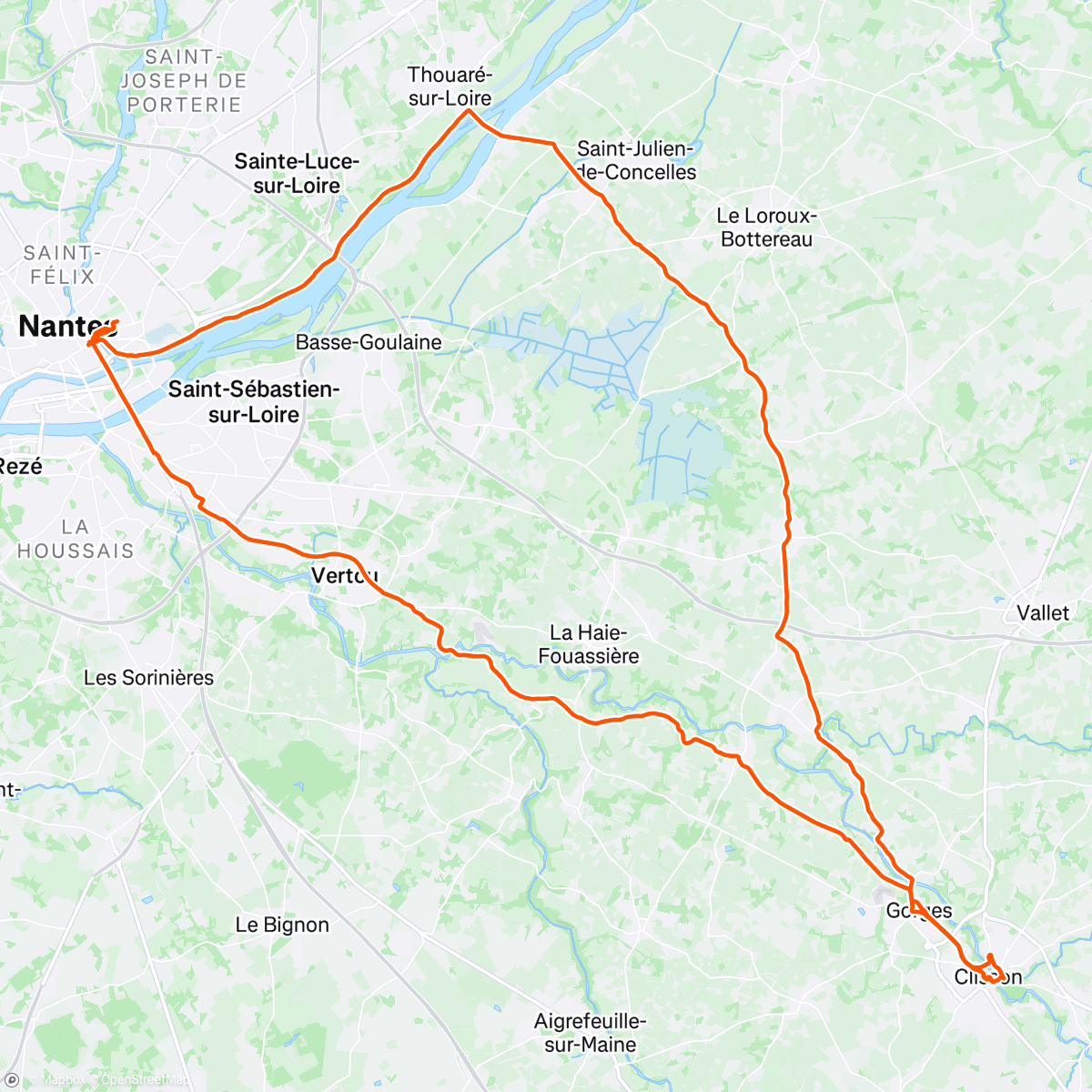 Map of the activity, Clisson - home of Hellfest 🤘