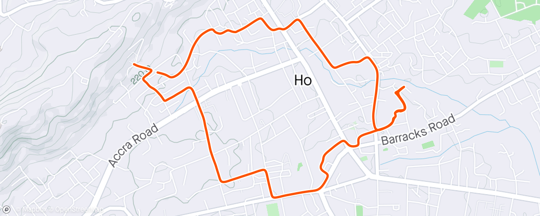 Map of the activity, Ho