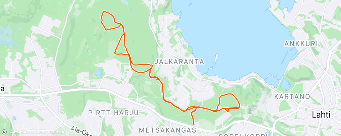 Map of the activity, 100km ✅