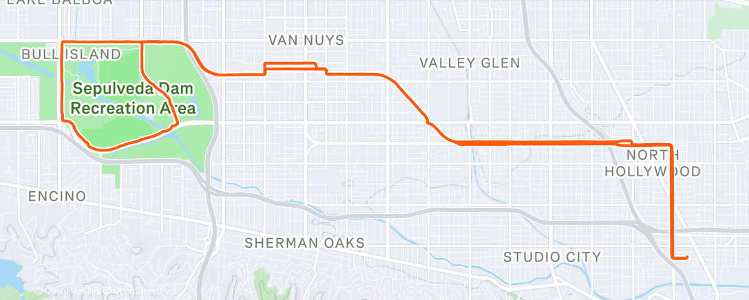 Map of the activity, Lunch Ride