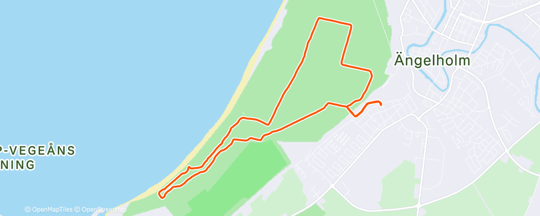 Map of the activity, Lunch Run