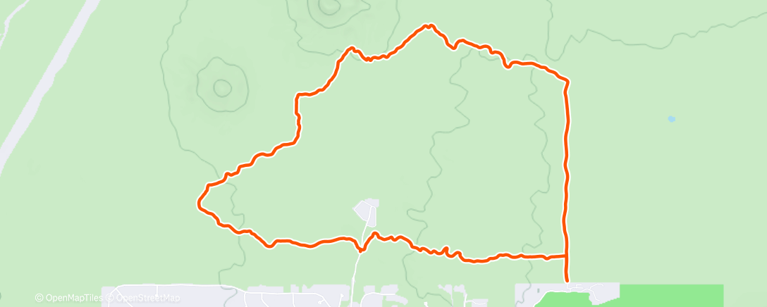 Карта физической активности (Afternoon Mountain Bike Ride)