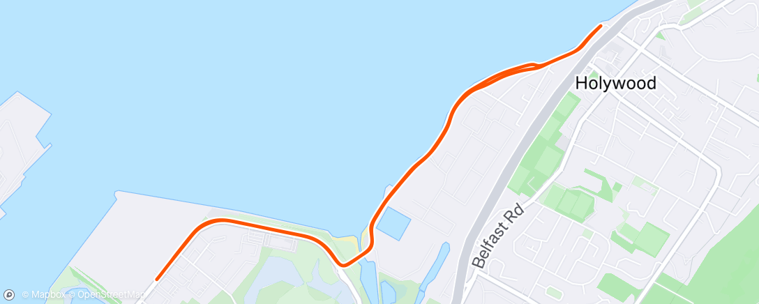 Map of the activity, Afternoon Run