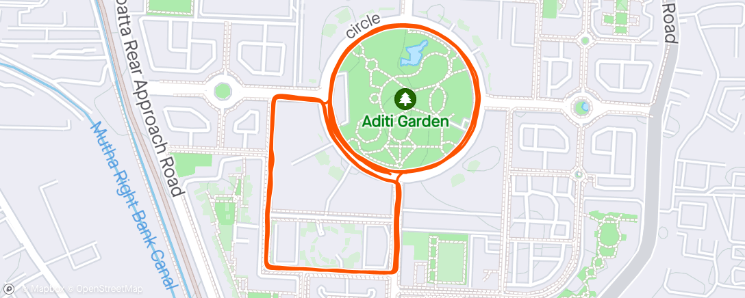Map of the activity, Aerobic Power Run 🏃🏻
2 miles @ easy, 6 miles @ medium pace