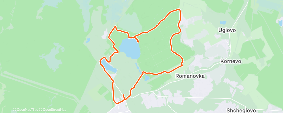 Карта физической активности (Трейлраннинг (утро))