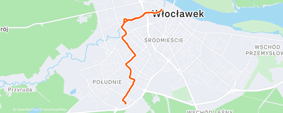 Map of the activity, Morning Walk