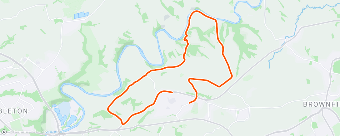 Map of the activity, Lunch Run