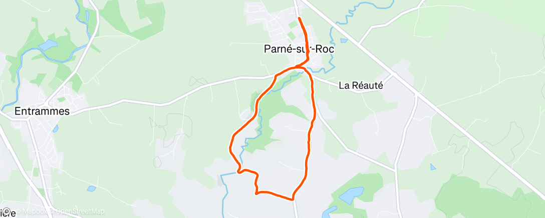 Map of the activity, Marche dans l'après-midi