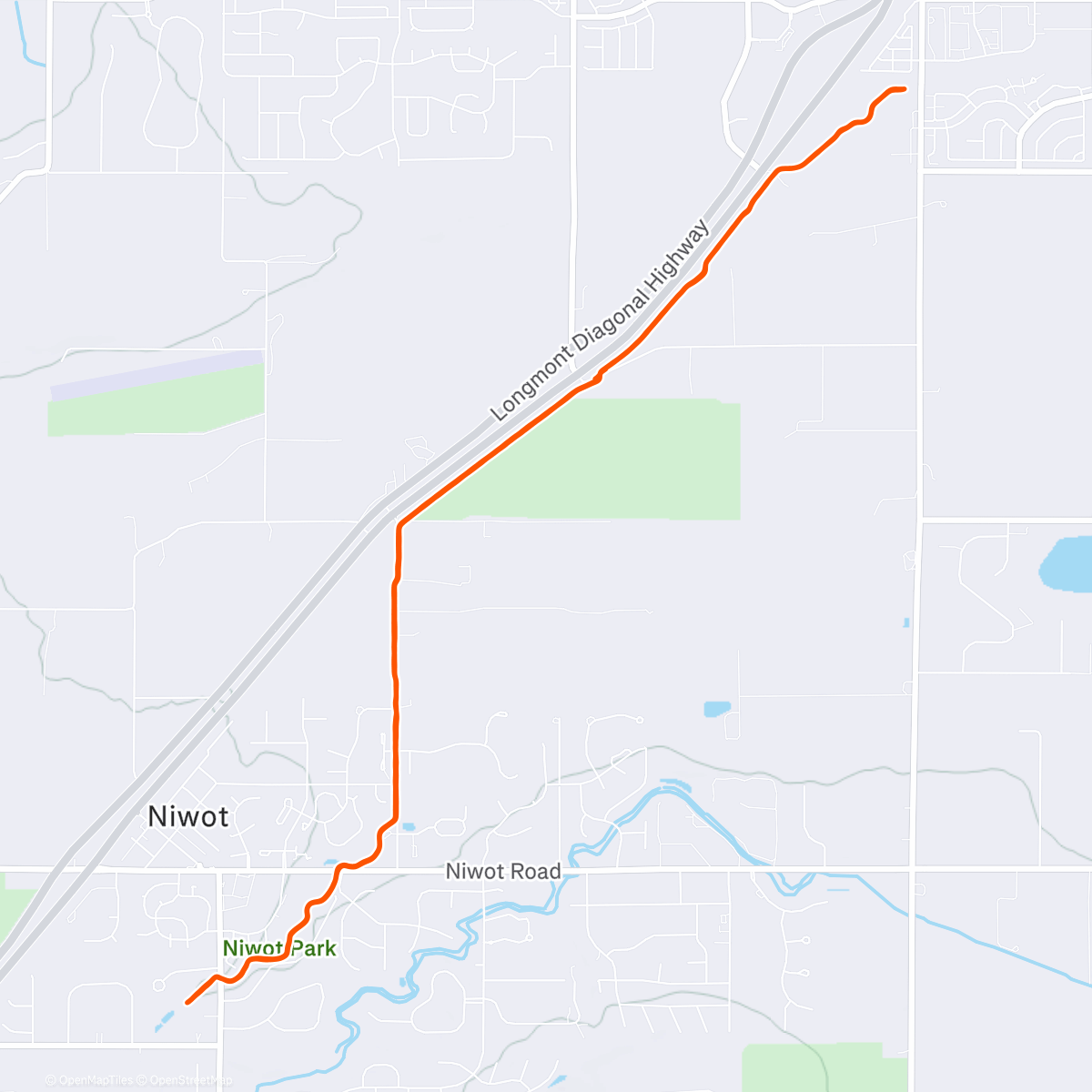 Mapa de la actividad (Nice flurry run)