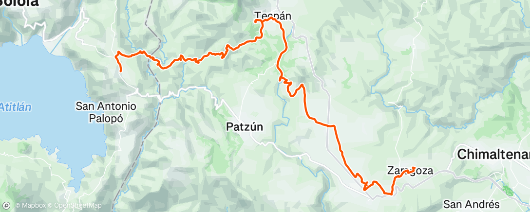 Map of the activity, TRAVERSÉE DES AMÉRIQUES - DAY 228 🇬🇹