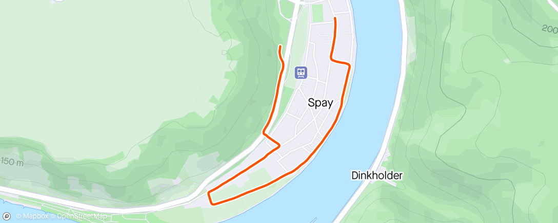 Map of the activity, Today the body said: no running 🦥