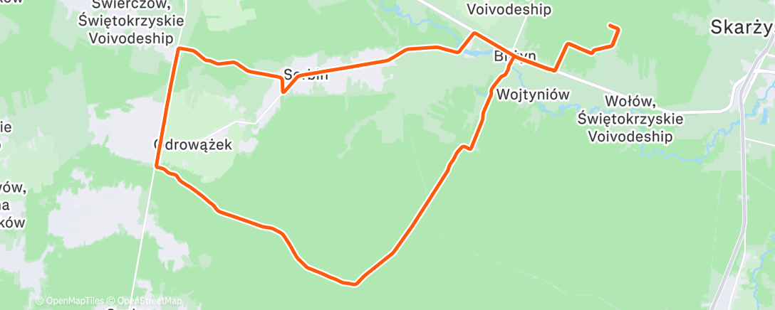 Map of the activity, Zimne 🍗🍗