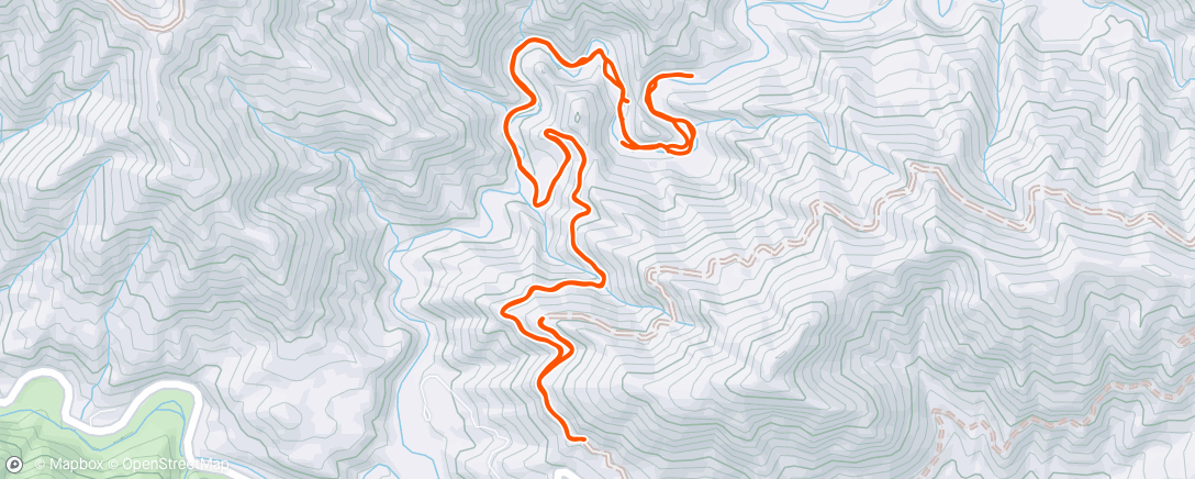 Map of the activity, Morning Hike