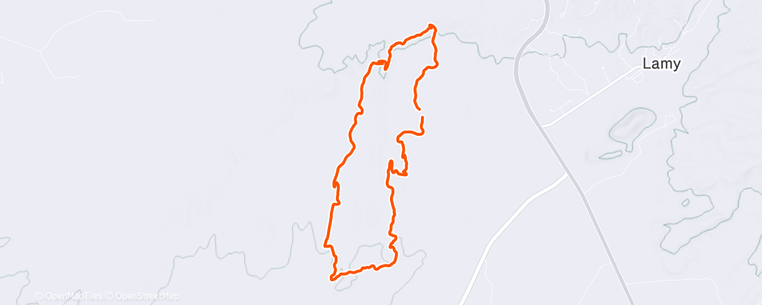 Map of the activity, Lunch Ride