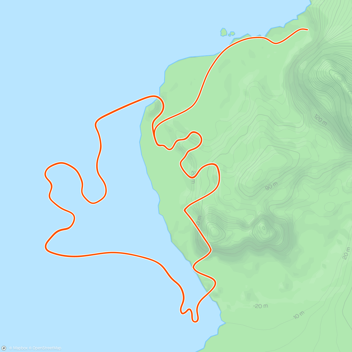 Map of the activity, Zwift - Group Ride: GXY SURGE [1.6 - 2.5wkg] (D) on Seaside Sprint in Watopia
