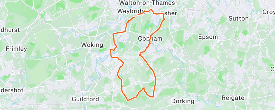 Map of the activity, Arleen’s loop CW